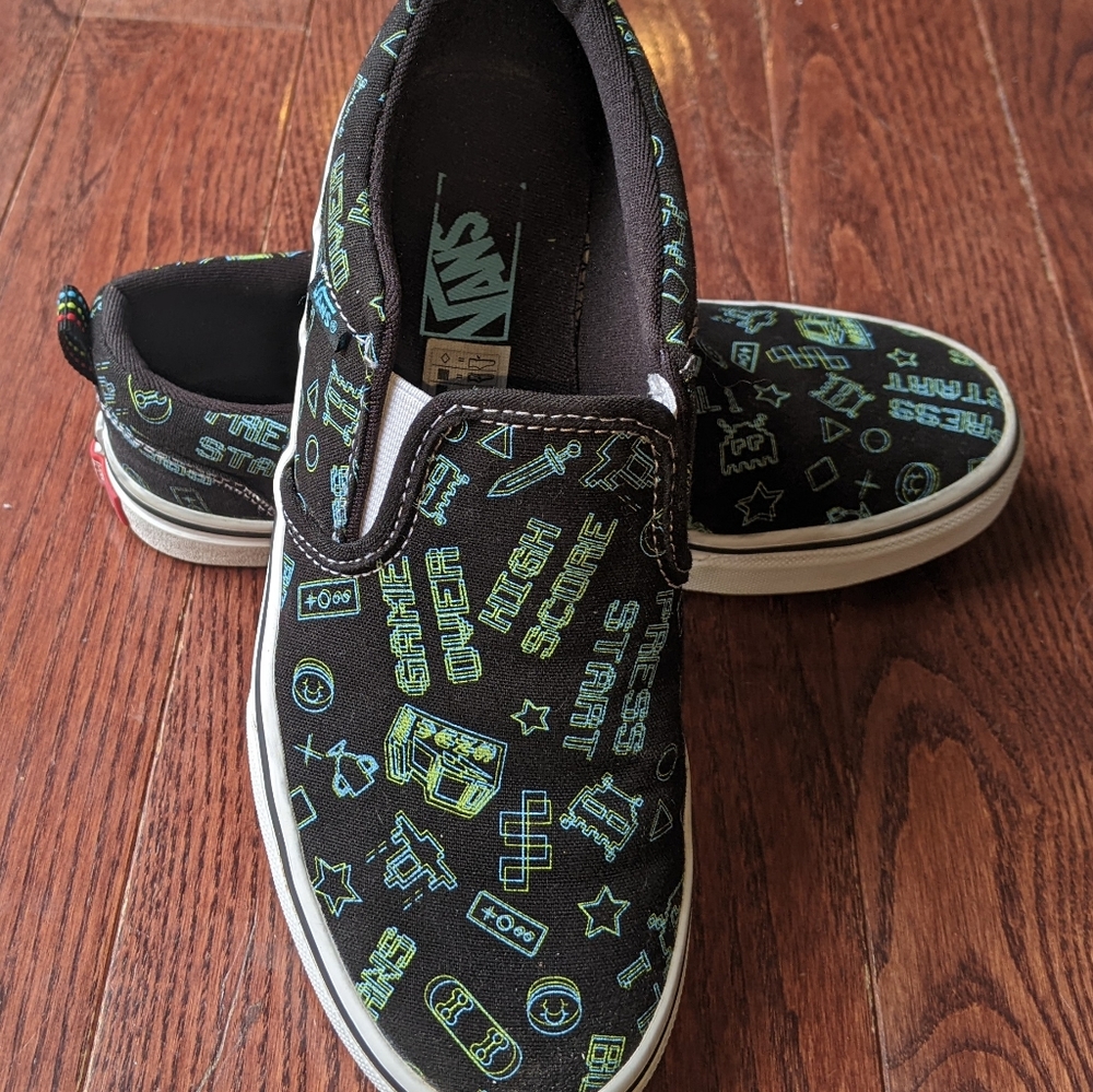 Vans® Asher Arcade Games Kids' Slip-On Shoes